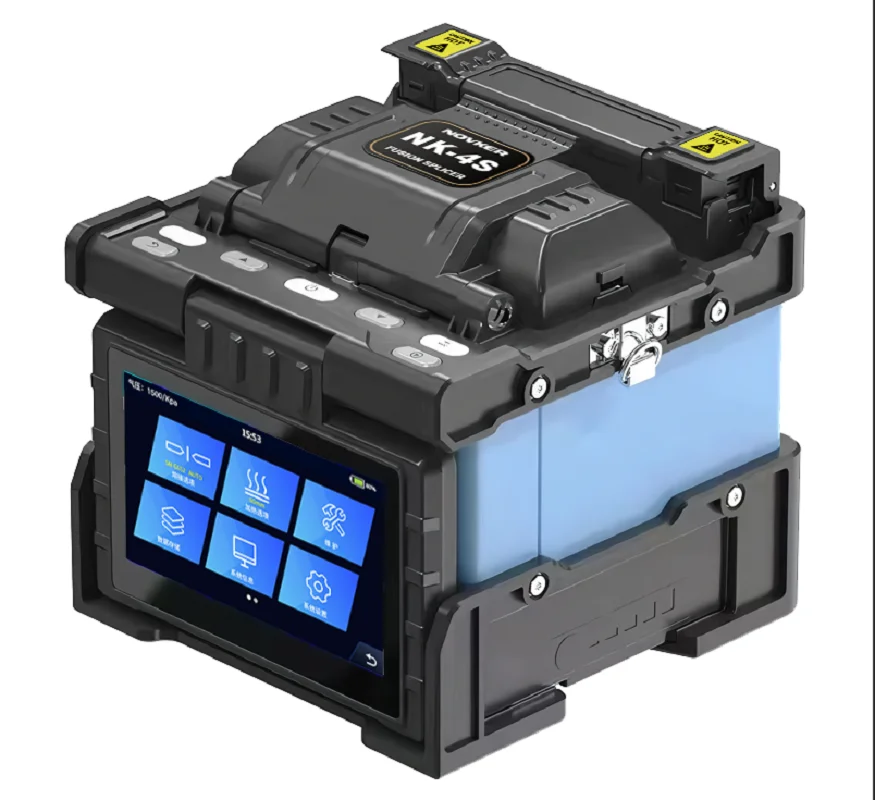

NOVKER NK-3S NK-4S Fiber Fusion Splicer Machine 4 Motors with Touch Screen OPM VFL FTTH Fiber Optic Jumper Fast Welding Tool Kit