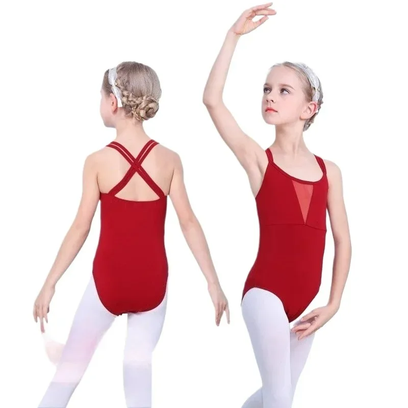 

Children's ballet dance clothes, summer practice clothes, suspender dance clothes, girls' and children's Chinese dance clothes