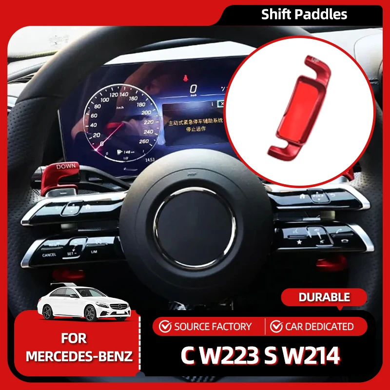 

Interior Mouldings For Mercedes-Benz W206 C W223 S W214 E X254 GLC V295 EQE EQS 2022-2025 car steering wheel shift paddles