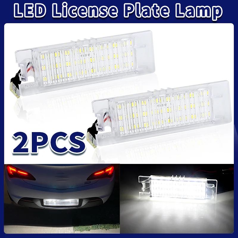 2Pcs Canbus LED License Plate Light White For Alfa Romeo 147 156 159 166 Brera Giulietta Type 940 MiTo Romeo GT Spider 939