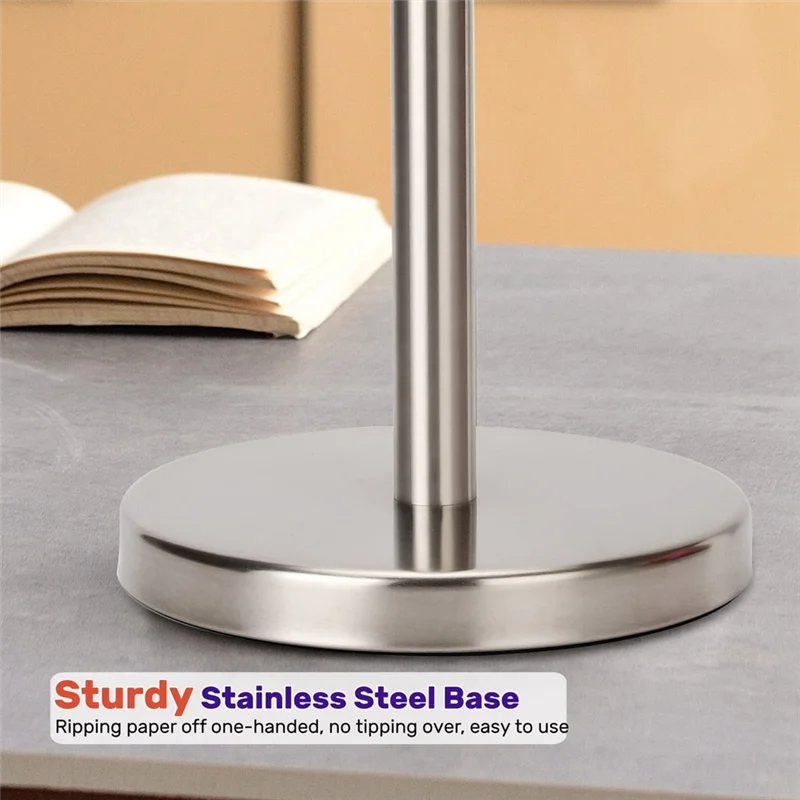 Toilet Paper Holder, Free Standing Toilet Paper Holder Stand with Reserve for 4 Spare Rolls, Sturdy Base