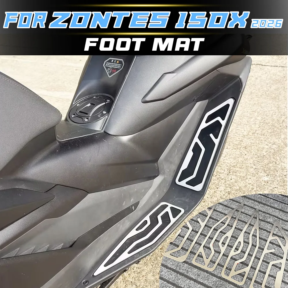 

For ZONTES 150X stainless steel foot pedals, with a perforated brushed finish, non-slip and wear-resistant.