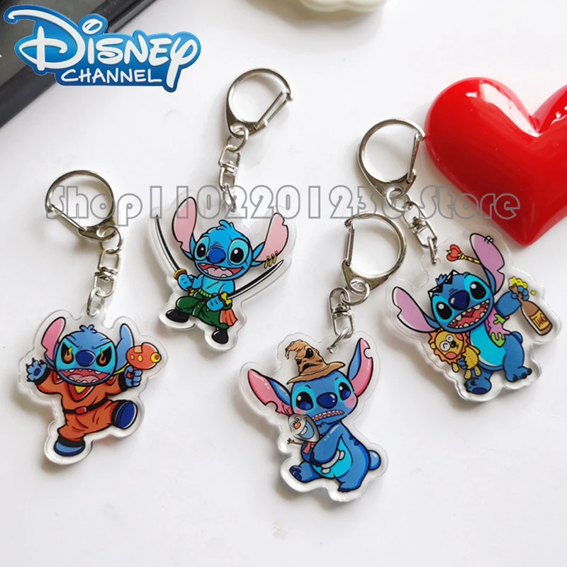 

Stitch Pendant Disney Stitch Keychain Cartoon Acrylic Bag Pendant Creative Gifts Couple Accessories Children Toys Birthday Gift