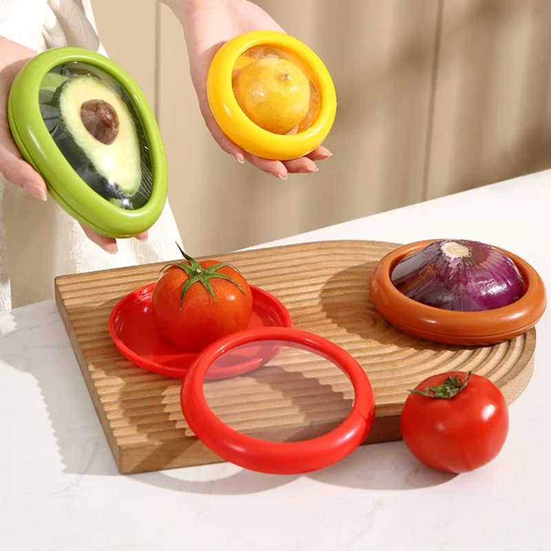 

Kitchen Multiple Use Fresh-Keeping Crisper Fruit Vegetable Container Fresh Box Avocado Lemon Onion Storage Box Gadgets New