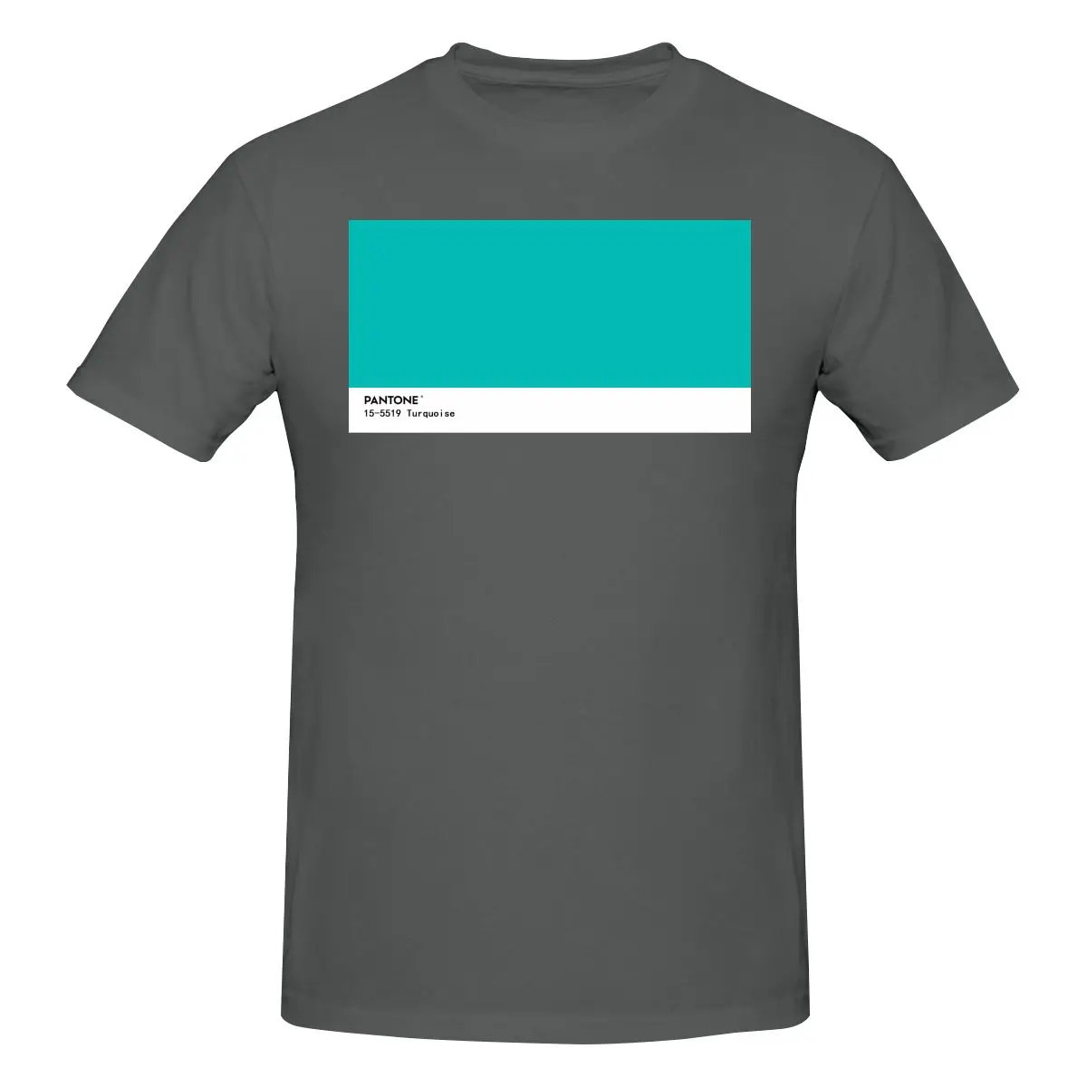 Funny Turquoise Pantone Men's T-shirt Printed Tops are loose and slim fit Women's T-shirts