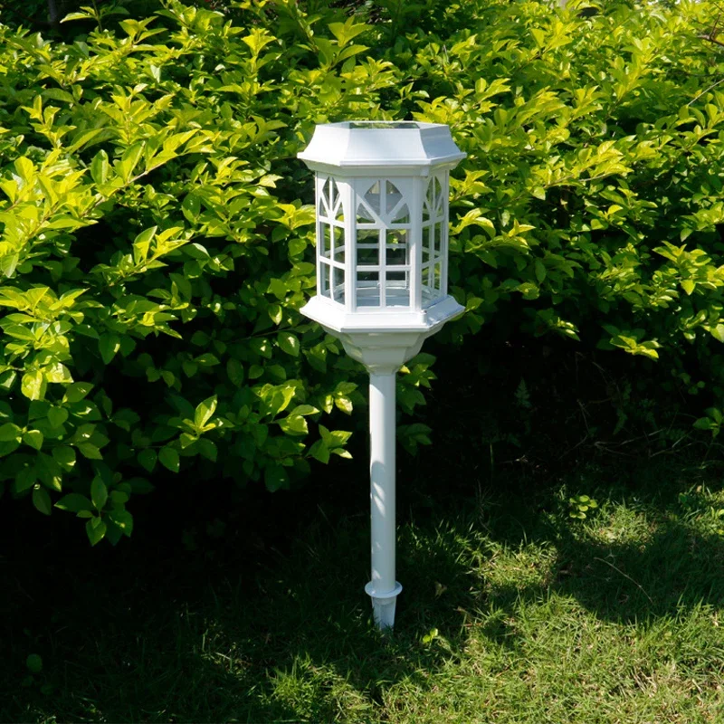 Solar Powered Lights Pathway LED Outdoor Lamp Waterproof Garden Lawn Lantern Light Landscape Decorative Lighting for Patio Yard