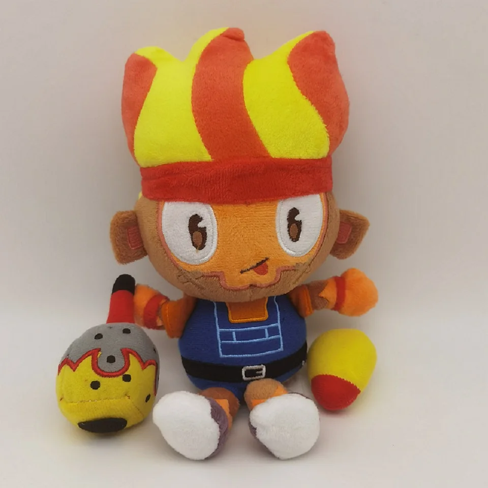 20cm Dart Monkey Pluszowe zabawki Lalki Kreskówka Anime Kawaii Super Monkey King Poduszka Dekoracja pokoju Lalki Prezent świąteczny dla chłopców