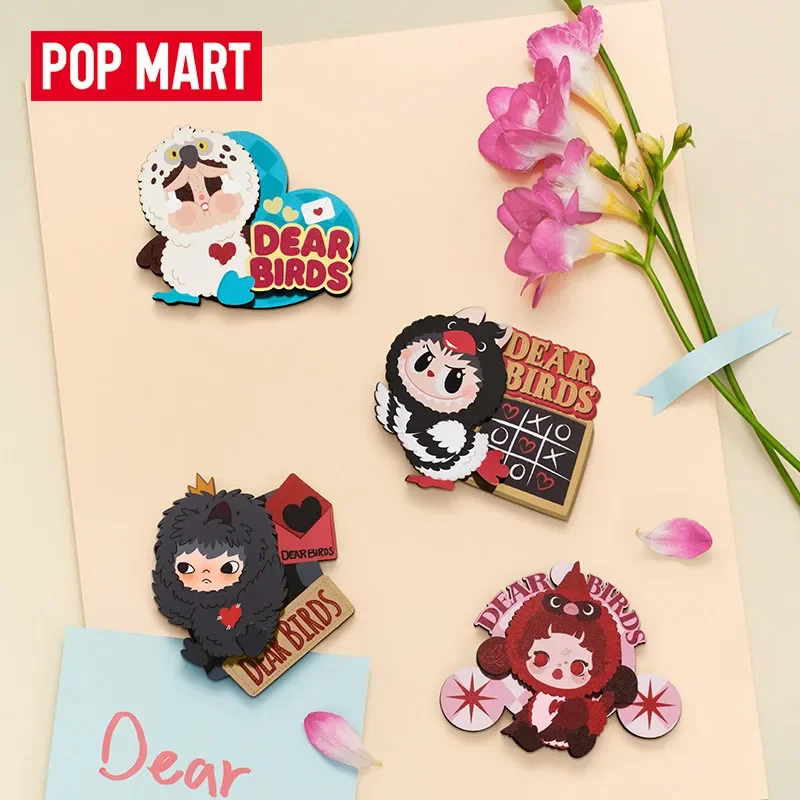 

POPMART Dear Birds Series Fridge Magnet Blind Box Guess Bag Mystery Box Toys Doll Anime Figure Desktop Ornaments Gift Collection