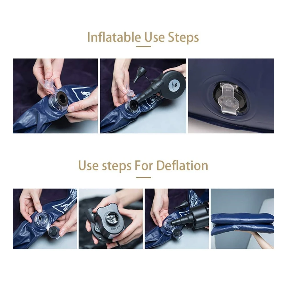 Inflatable Sofa-Flocking Surface-High Quailty PVC-Footstool-Rapid Inflation-For livingroomBedroom