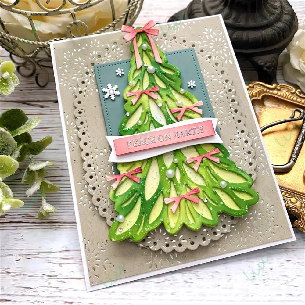 Evergreens المعادن قطع يموت Stamps الساخن احباط DIY بها بنفسك سكرابوكينغ اليدوية ألبوم صور عيد الميلاد ليلة صامتة 2025 أكتوبر جديد #6