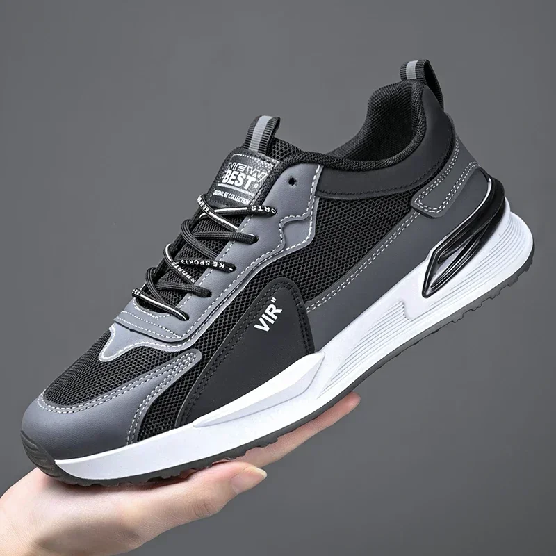 Male Sneakers Fashion Casual Shoes Light Soft Breathable Vulcanize Shoes Men Trend Lightweight Tennis Shoes Men Running Sneakers