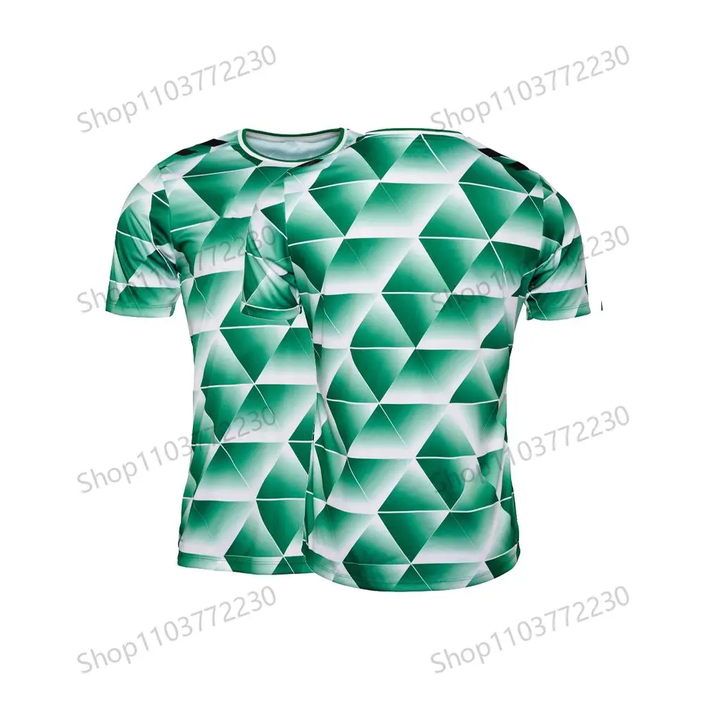 Bundesliga style 24/25 Bremen fashion 3D pattern new round neck short sleeved T-shirt suitable for sports competitions