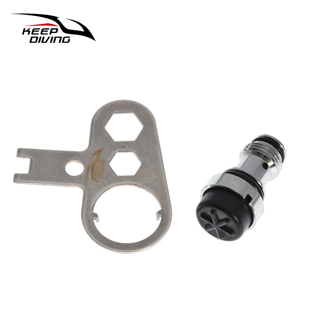 سترة الغوص BCD صمام نافخة الأساسية Sidemount الجناح القياسية الطاقة K-شكل صمام استبدال الملحقات المعدات