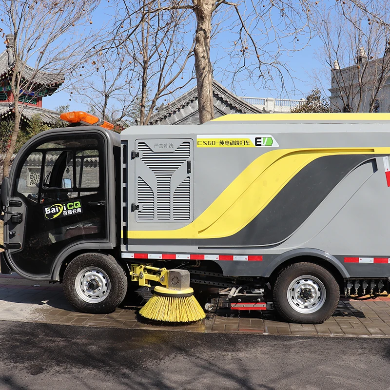 Baiyi CS60 Ride On Electric Road Sweeping Cleaning Machine Industrial Floor Sweeper