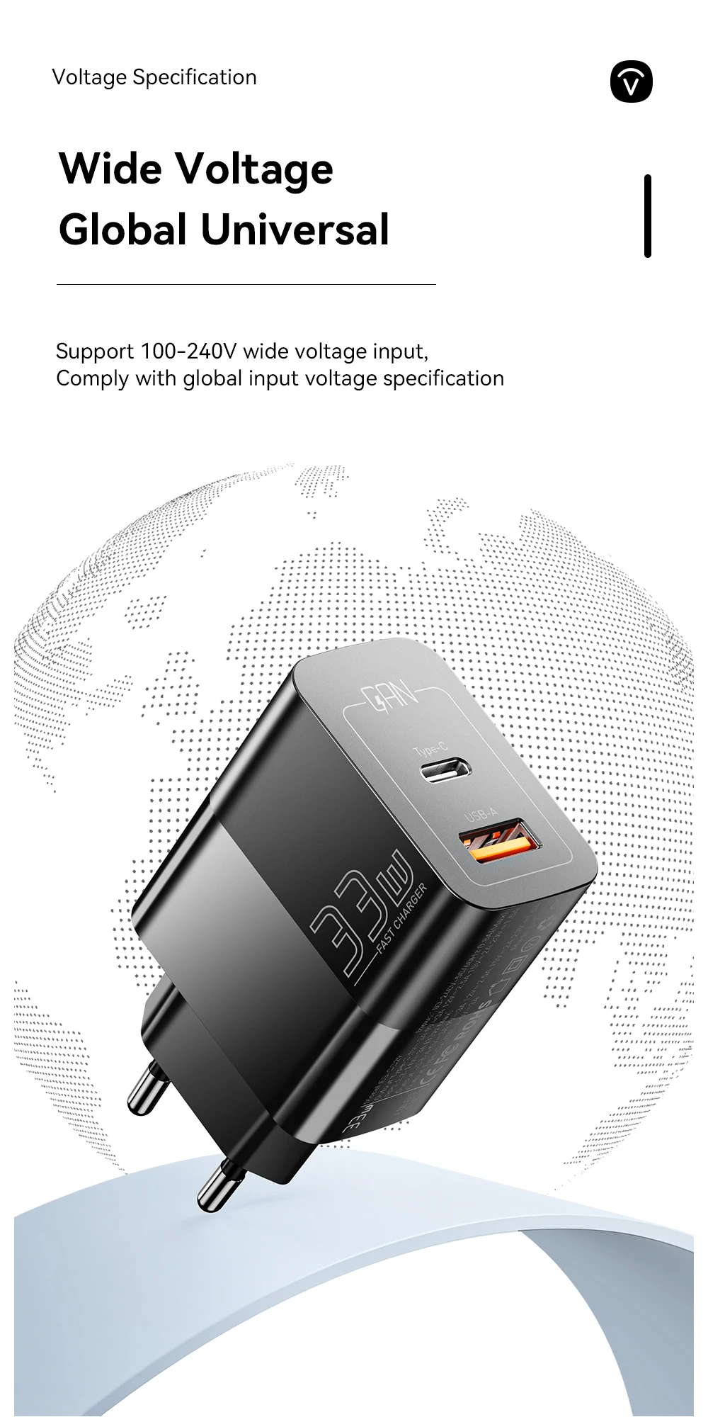 Essager USB Typ C Schnelle Ladegerät 33W QC PD 3,0 Dual Port Mini Tragbare Adapter Für IPhone 14 13 12 IPad Xiaomi Schnelle Wand Ladegeräte – Detail 9