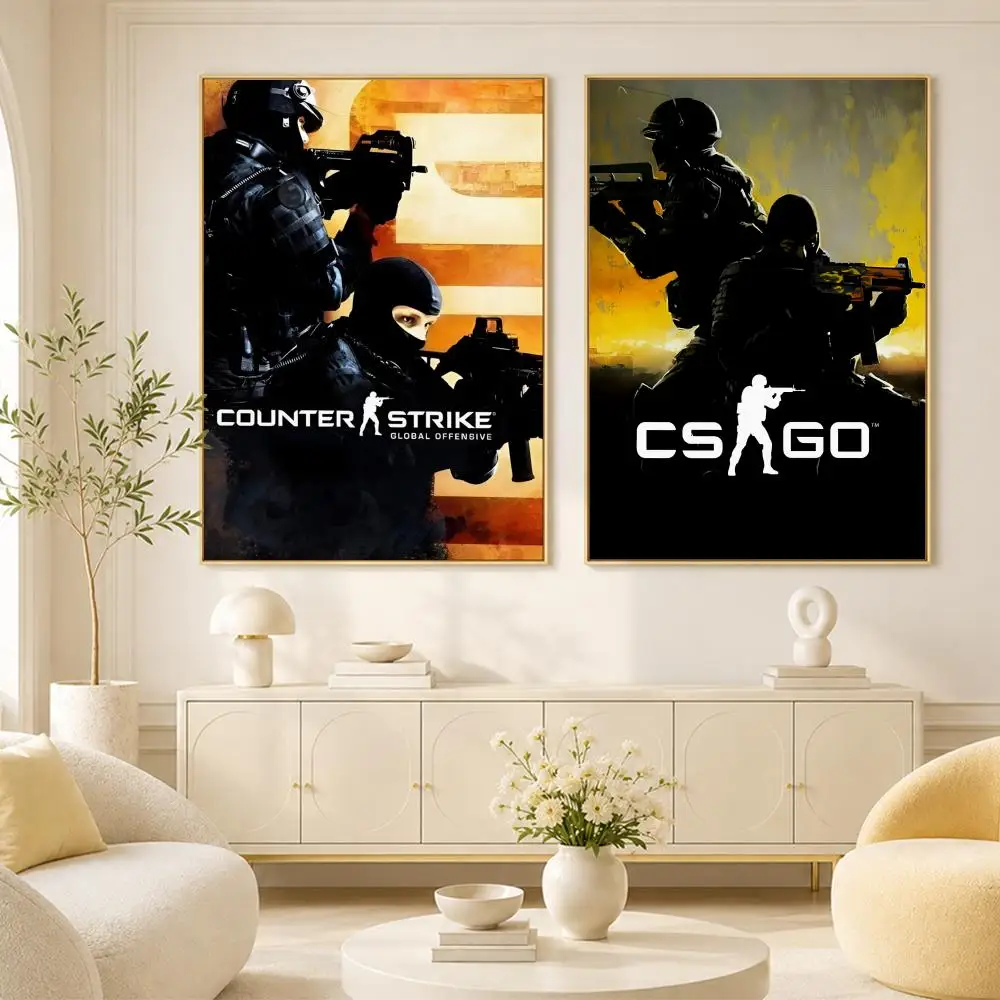 CSGO C-Counter-Strike Global Offensive-S Poster Room Home Decoration Interior Wall Art Printing Garage Posters Gift