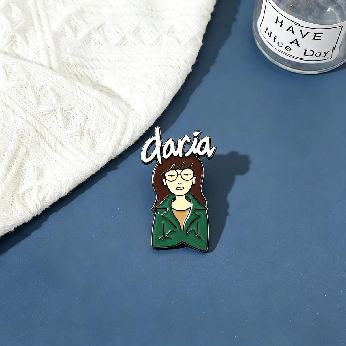 Cartoon Character Daria Enamel Brooch Backpack Lapel Metal Badge Cosplay Clothing Jewelry Accessories Gift For Friends