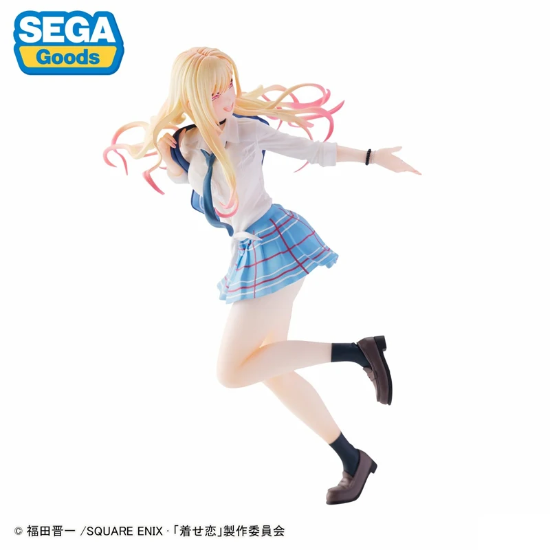 Sega My Dress-Up Darling Kitagawa Marin Figuras de ação Anime, brinquedos Marin originais para meninos e meninas, modelo colecionável, presente para crianças