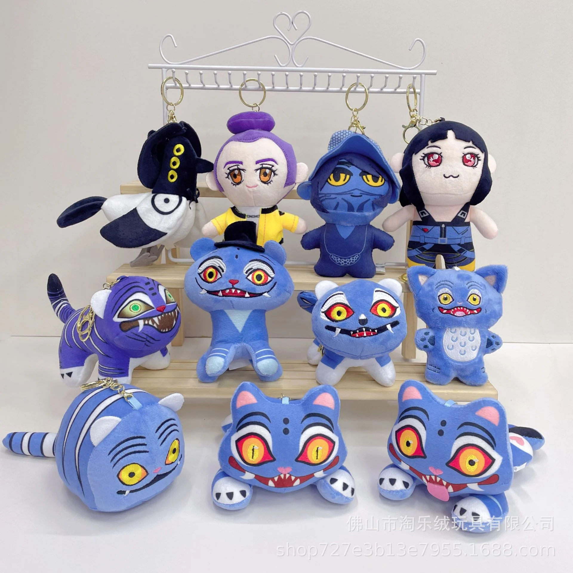 

Kpop Demon Hunters Tiger Anime Figures Doll Lie Down Tiger Smile Stick Out Tongue Crow Game Plush Doll Decoration Toy Gift
