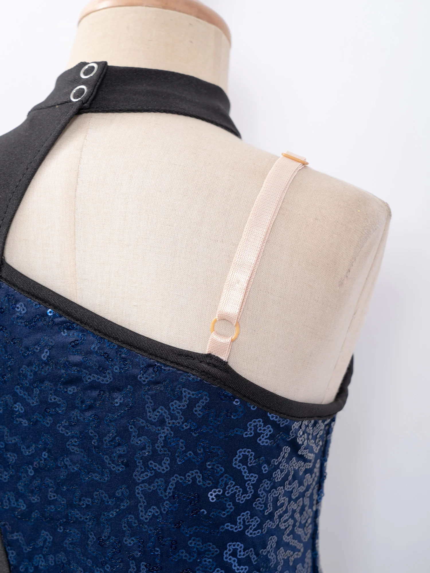 Robe de danse de Ballet à paillettes pour filles, épaules dénudées, bretelles Spaghetti, fente en maille, pour fête, spectacle sur scène, vêtements confortables