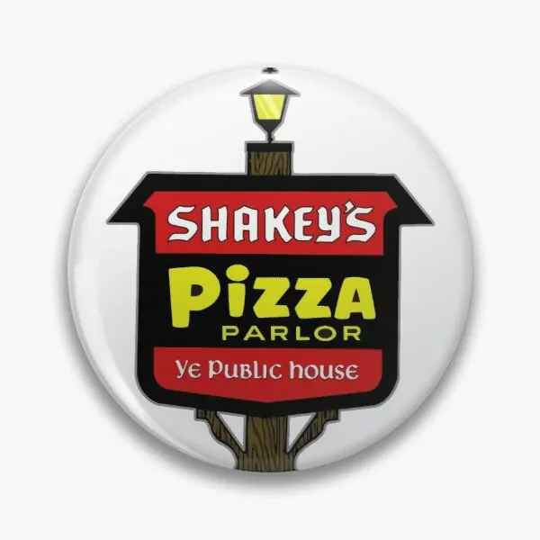 Classic 70S Shakey Is Pizza Parlor Marque  Soft Button Pin Hat Creative Collar Fashion Clothes Lover Gift Funny Metal Brooch