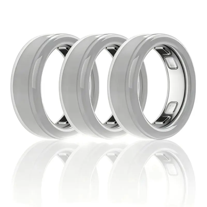 3 Pack Silicone Ring Protector Cover For OURA Ring 5, Ultra-Thin Ring 5 Smart Ring Sleeve(Size:6-9)-AEF7