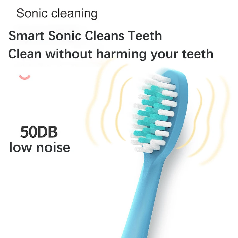 Sonic Electric Toothbrush for Children Kids cleaning teeth whitening Rechargeable water proof Replace The Tooth Brush Head