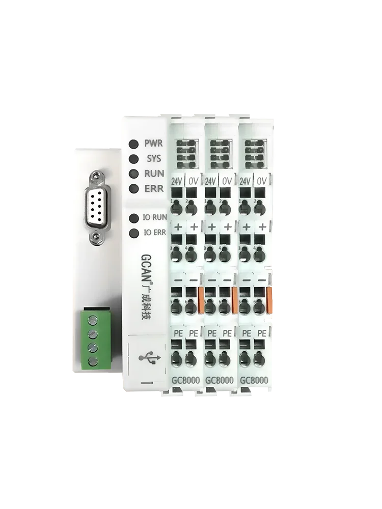 GCAN-IO-8000 Standard CANopen Adapter PLC For Industrial Field Acquisition And Control Tasks