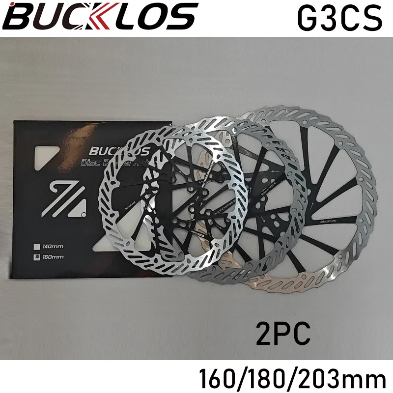 

BUCKLOS Bike Rotor 180mm 160mm 203mm G3 Brake Rotor 160 Ultralight 94g Bicycle Hydraulic Disc Brake Rotor Bike Accessories