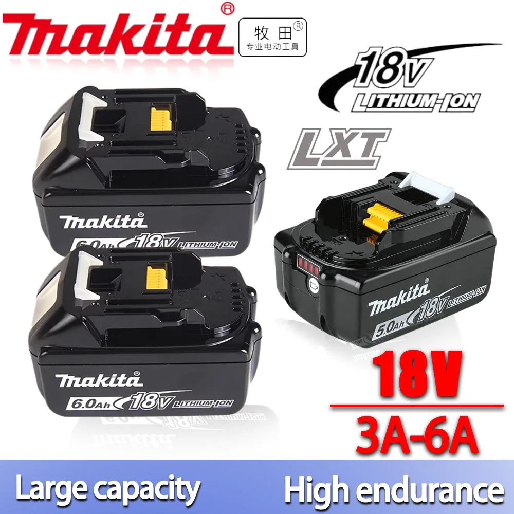 

100% Original/Genuine Makita 18v battery bl1850b BL1850 bl1860 bl 1860 bl1830 bl1815 bl1840 LXT400 6.0Ah for makita tools drill