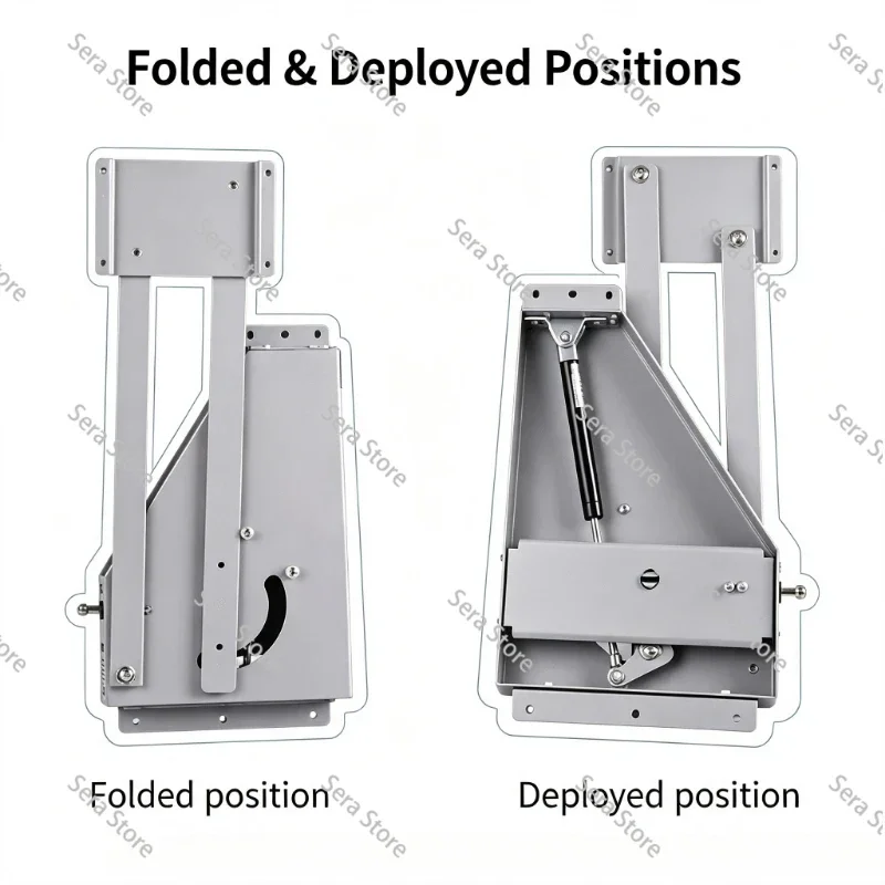 Damping Cabinet Lifter Bracket Soft‑Close Wall Hanging Cabinet Storage Basket Lifting Mechanism Kitchen Hardware Accessory