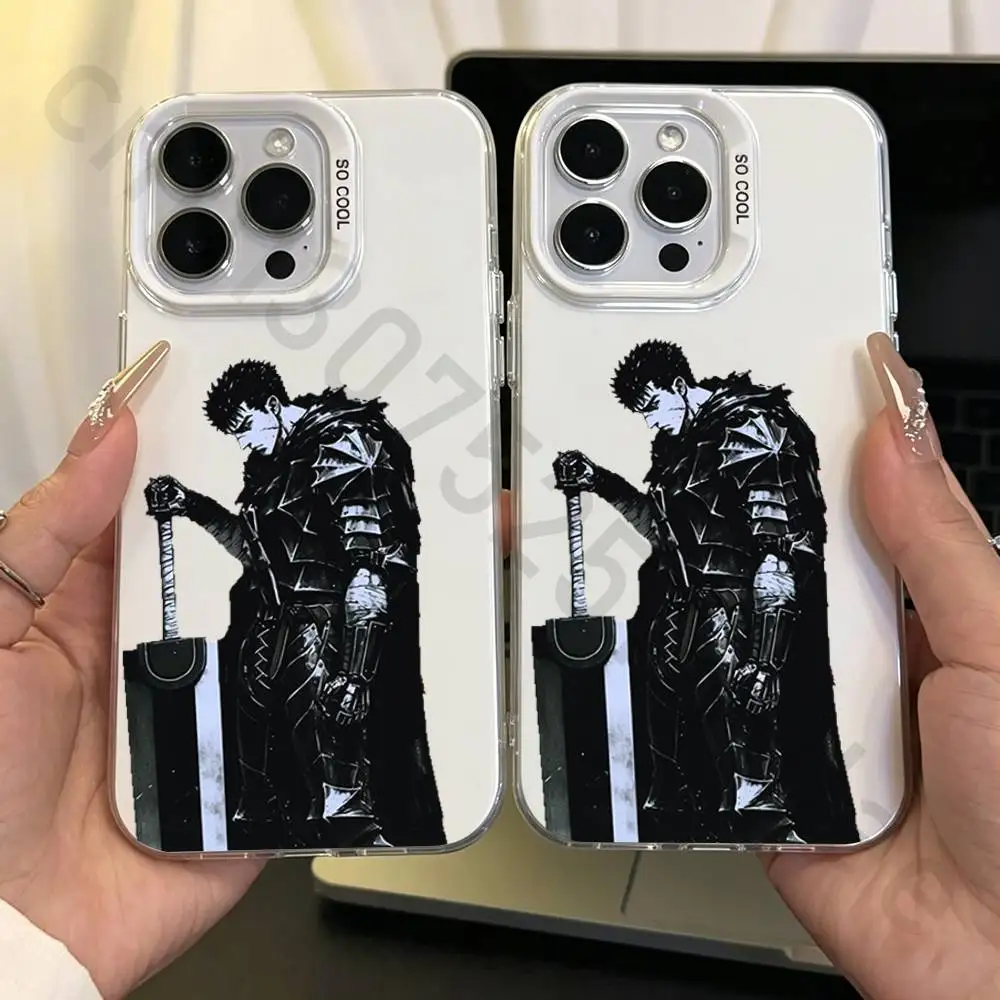 

Japan Anime B-Berserk Phone Case For iPhone Air 16 15 14 Pro Max Plus 13 12 11 17 Pro Max Mini Hard Cover
