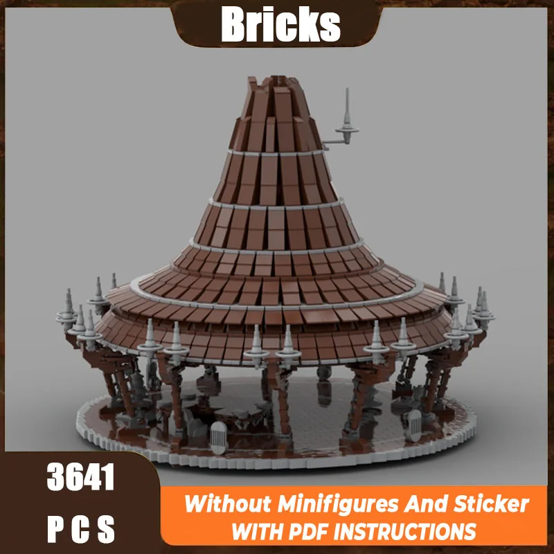 

Planet Moc Building Block Model Wookie Treehouse Modular Technology Building Blocks Festival Gift Children's Toy DIYSet Assembly