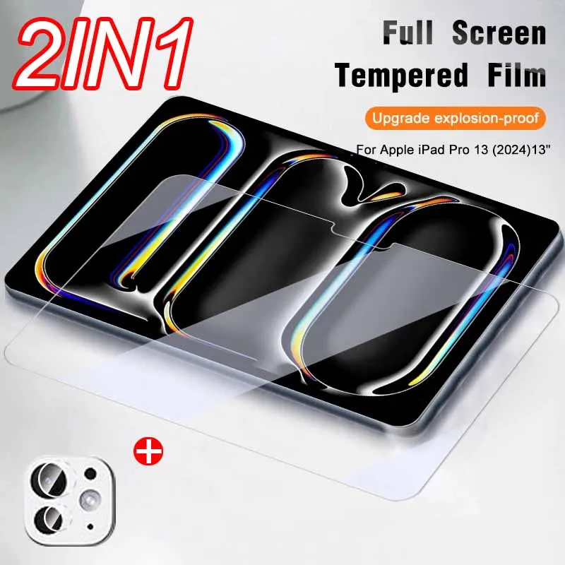 

For Apple iPad Pro 13-inch iPadPro 13 7th 5th Gen Screen Protector Tempered Glass i Pad Air 11 inch 6th iPadAir Lens Glass Film