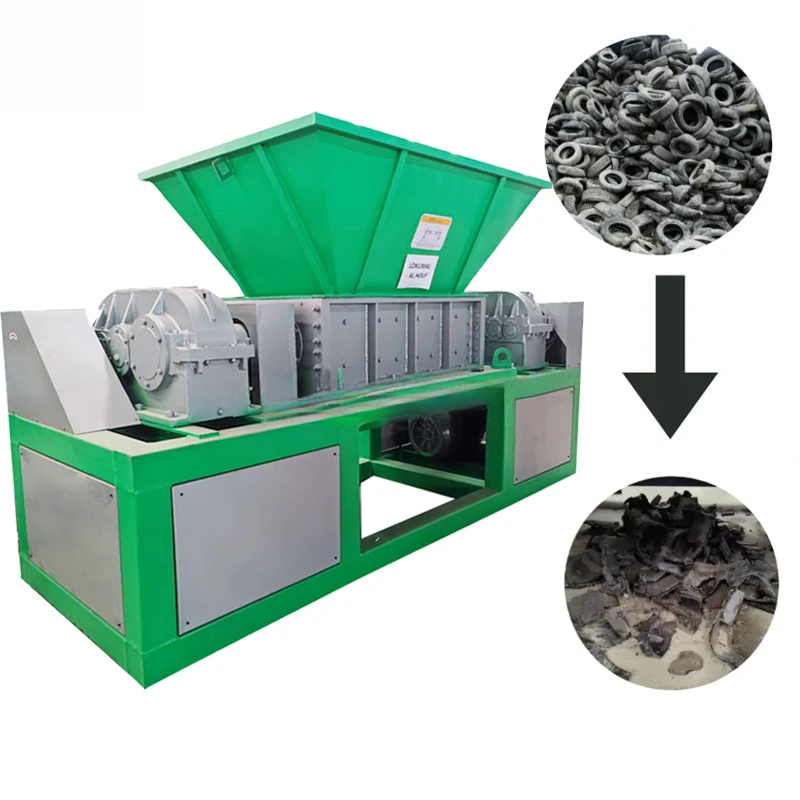 

Автоматический двухосный измельчитель для переработки картона, бумаги, шин, резины, металла, отходов пластика и обмоток двигателей