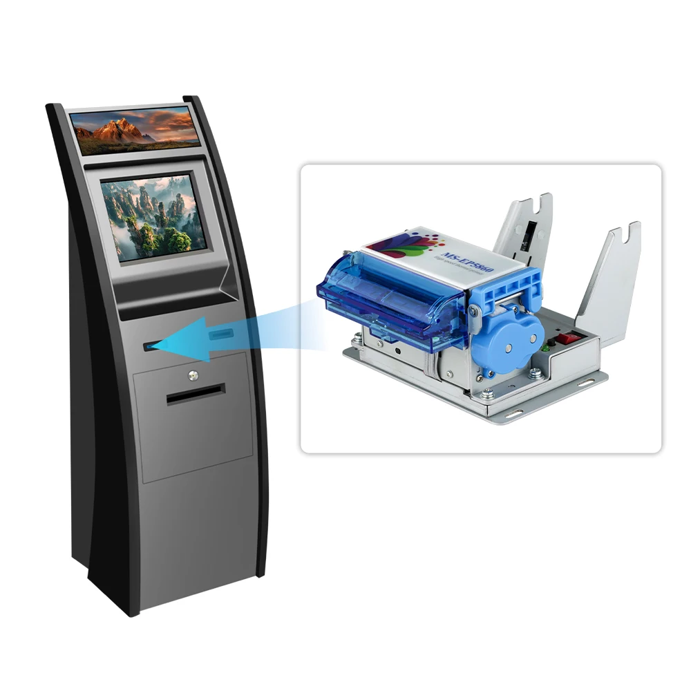 

MASUNG MS- EP5860-V Direct Thermal Printing Mini Embedded 60mm Receipt Thermal Printer With Cutter For Ticket Kiosk Machine