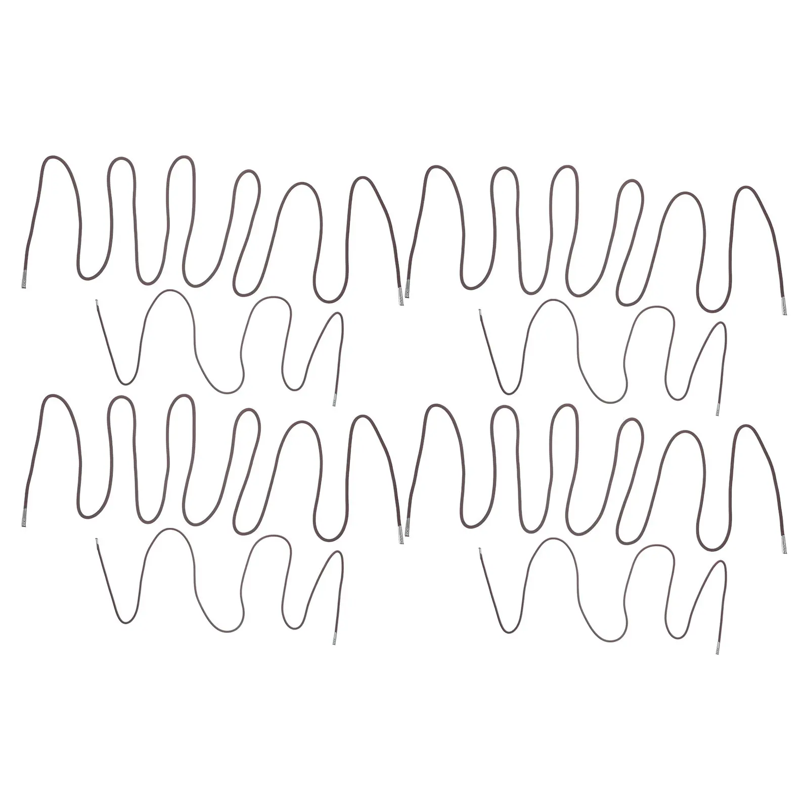 8Pcs Elastic Chair Repair Cord Replacement Straps Brown 225Cm 150Cm Outdoor Recliner Rope Patio Beach Folding Lounge Gravity