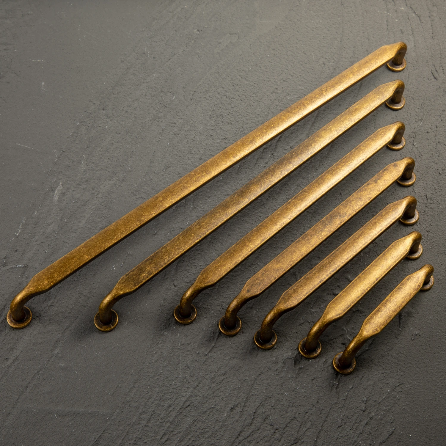 Goo-Ki Antique Brass Cabinet Pulls Drawer Handles Vintage Home Improvement Retro Dresser Handles Cabinet Hardware