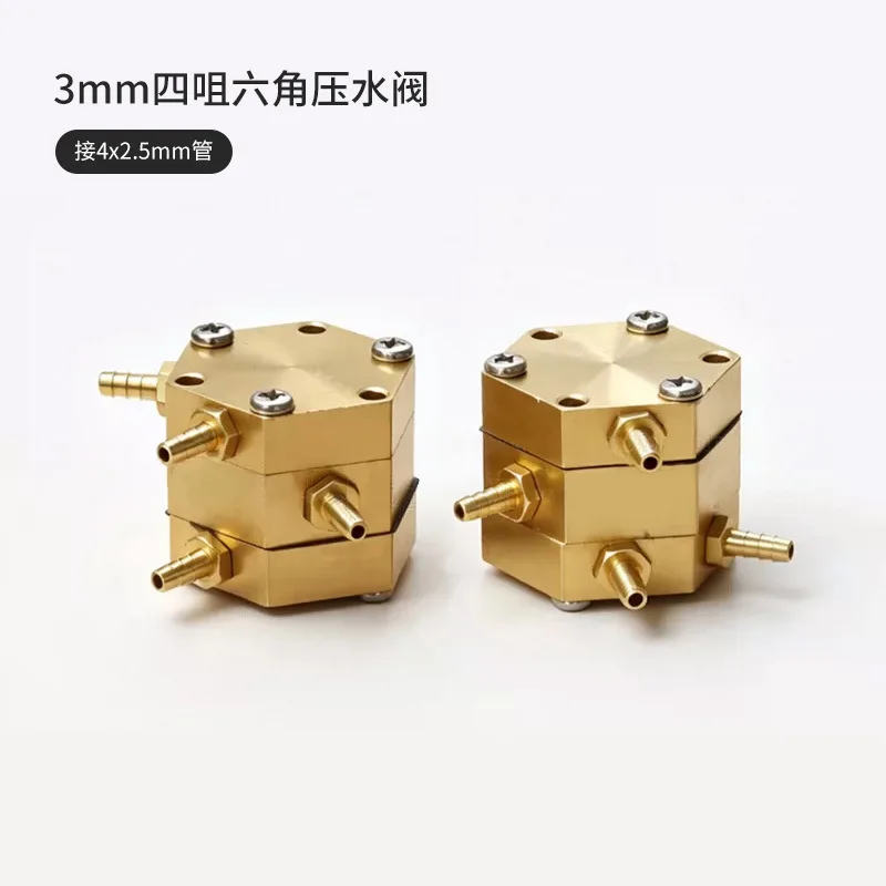 Hexagonal Water Pressure Valve, Chair Unit Pneumatic Control Valve, Single-Acting Water Valve Body Replacement Accessory
