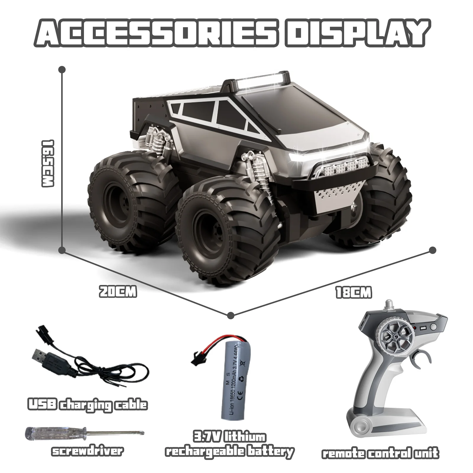 

4-сторонняя машина с дистанционным управлением и легкой противоскользящей резиновой шиной, уличная внедорожная альпинистская детская модель игрушечного автомобиля для мальчиков