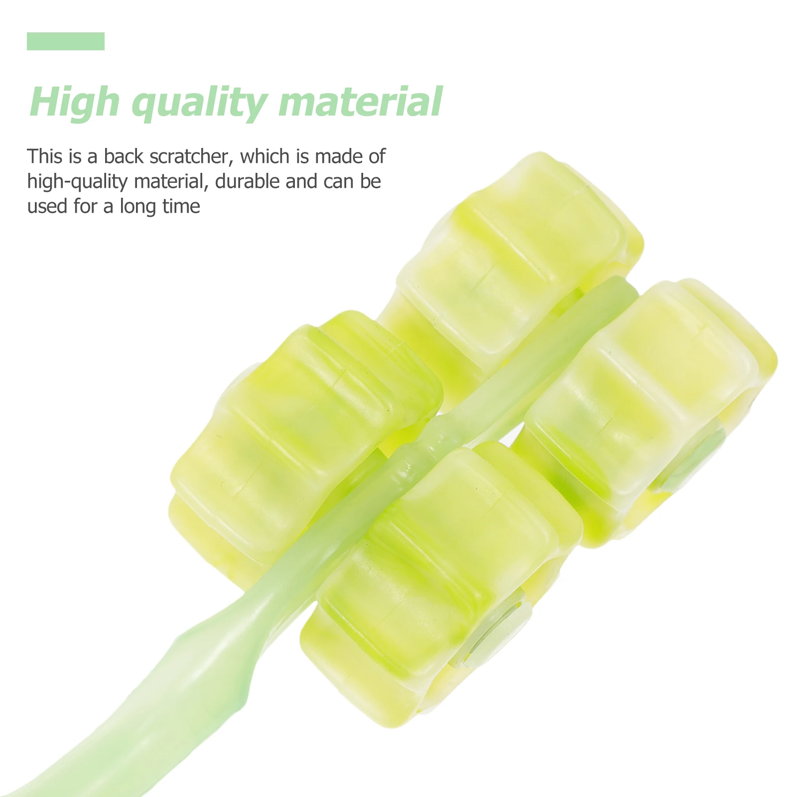 

4pcs PP Plastic Back Scratching Tool Four Wheels for Rolling Massage Lightweight Durable Portable Relief Itching Suitable All
