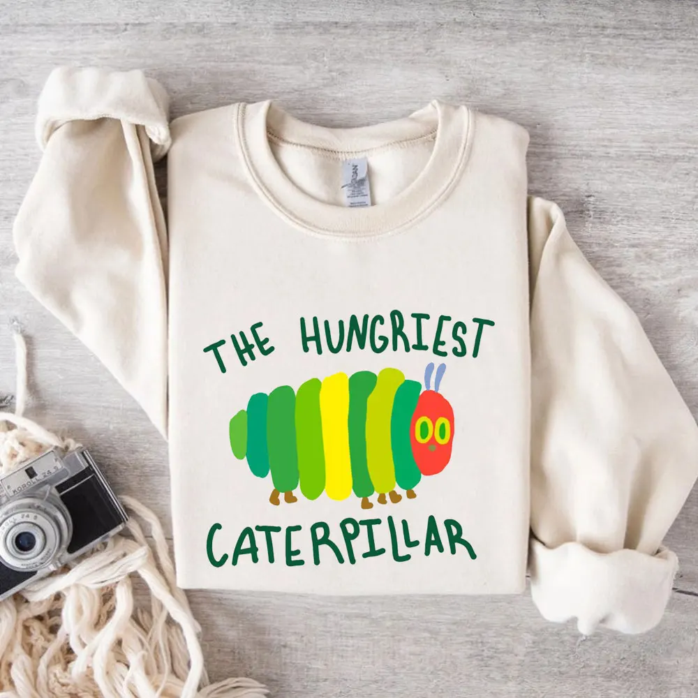 

Рубашка «Если ничего постоянно меняется», пуловеры «Очень голодная гусеница», забавный кавайный подарок для учителя, толстовка с бабочками для учителя