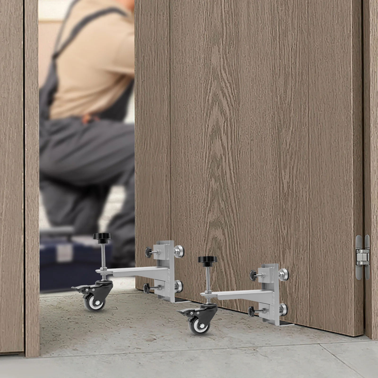 

Инструмент для установки дверей, комплект для монтажа дверей с грузоподъемностью 300 фунтов, профессиональный набор инструментов для установки дверей с регулируемым держателем