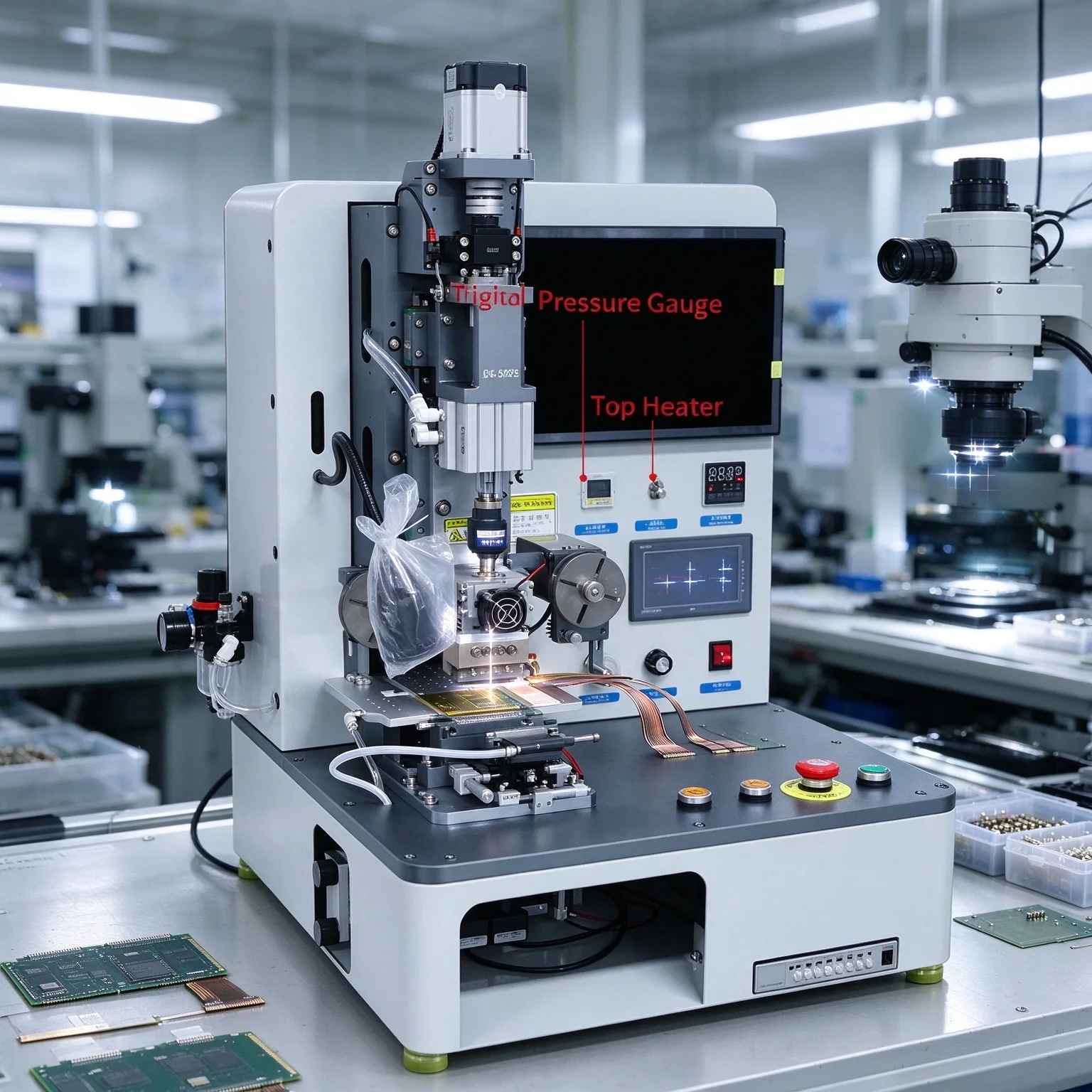 LY ZJWY EN-590S IC Pressing Machine Customized DDIC Vacuum Suction Height-Adjustable Platform XYθZ Axis Adjustable