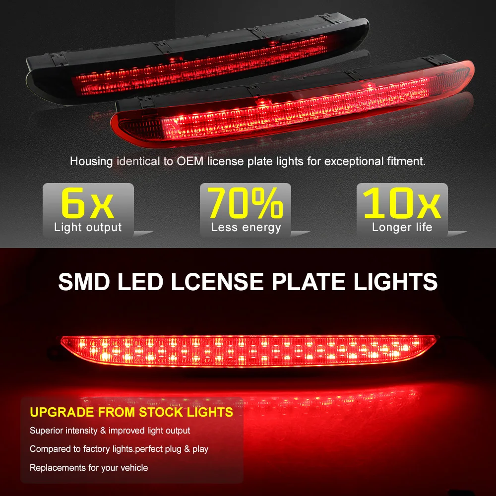 

1PC LED Rear Bumper Brake Light Canbus For Audi MK2 TT 8J 2007 2008 2009 2010 2011-2014 Tail Stop Warning Fog Lamp Car Accessory