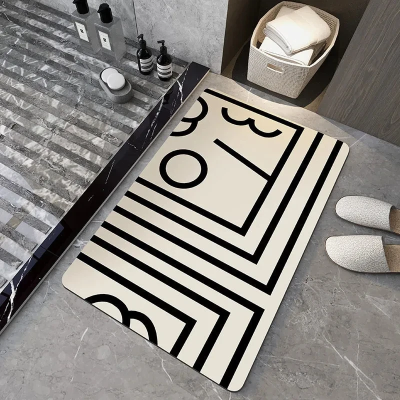 

Non-Slip Bath Mat Super Absorbent Bathroom Mat Quick Drying Doormat Floor Mat Oil-Proof Kitchen Carpet Bathroom Accessories 2024