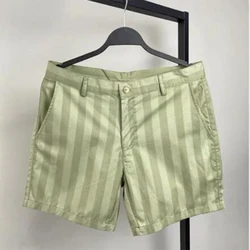 MP09 Summer shorts men's solid color elastic waist shorts casual business social men's shorts company customized