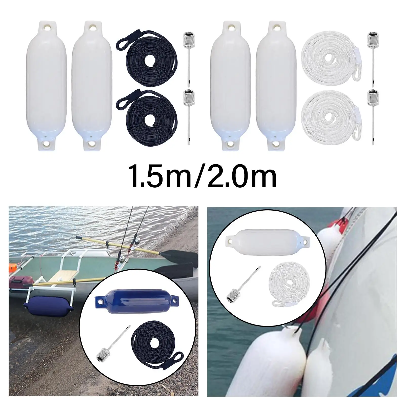 2 Pieces Boat Protectors Dock ball PVC Docking Protection Anchor Buoy Marine Mooring Buoy for Dock Sailboats Pontoon Boat