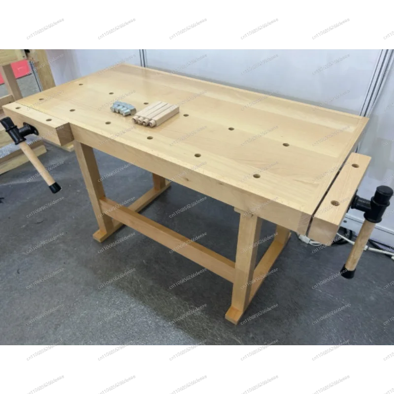 Beech Wood Working Table – Solid Wood Workbench for Home & Workshop