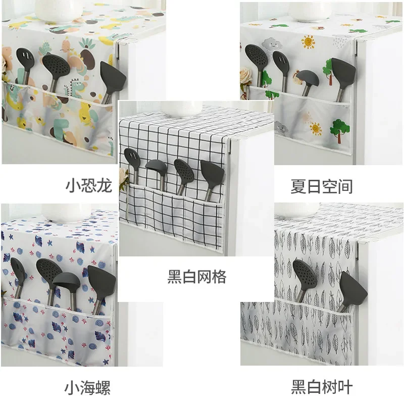 New Refrigerator Washing Machine Dust Cover Hanging Bag PEVA Washable Dust and Oil Proof Household Appliances Cover